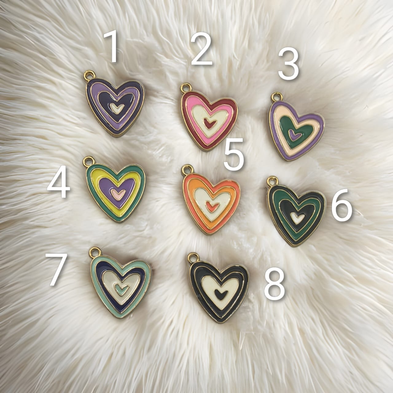 Heart Multicolour Charms - 2